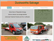 Tablet Screenshot of duckworthscarspares.co.uk